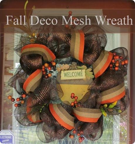 Fall deco mesh wreath 2