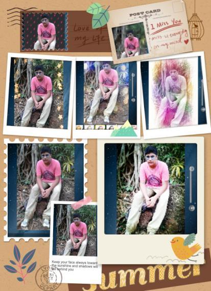 Photo Effects and Collage made on Colorlife photo editing app