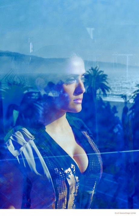 SALMA HAYEK IN ELLE MEXICO COVER SHOOT BY DIEGO UCHITEL