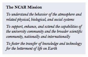 NCAR's mission statement