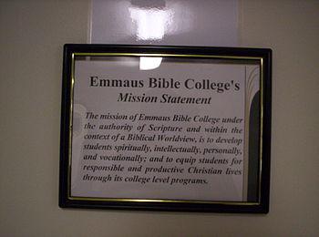 Emmaus Bible College's Mission Statement