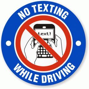no texting and driving