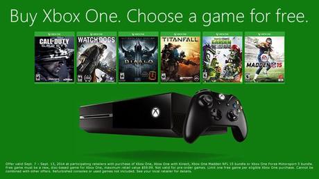 Buy an Xbox One next week, get any game free