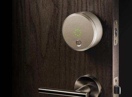 August smart lock with metal finishes 