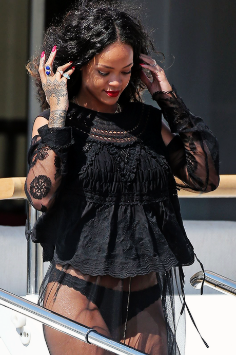 Rihanna Spotted In France