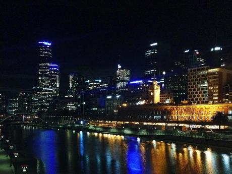 Melbourne at night.