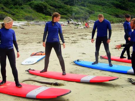 Surfing in Ucluelet, BC with Wick'd Surf Camps