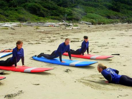 Surfing in Ucluelet, BC with Wick'd Surf Camps