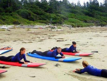 Surfing in Ucluelet, BC with Wick'd Surf Camps