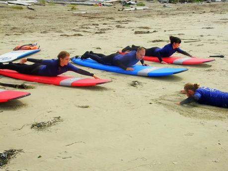 Surfing in Ucluelet, BC with Wick'd Surf Camps