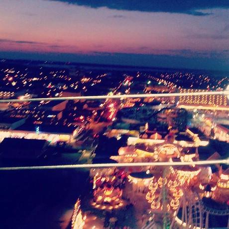 Looking out from the top of the big wheel #wildwood #jerseyshore