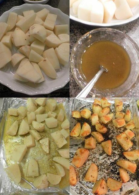 Moroccan roasted potatoes - collage1