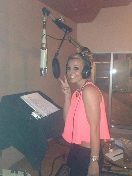 Britney Spears Hits The Studio