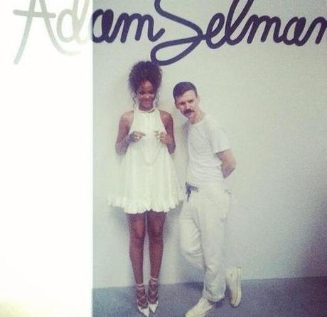 Rihanna at Adam Selman fashion show in New York City