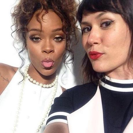 Rihanna at Adam Selman fashion show in New York City