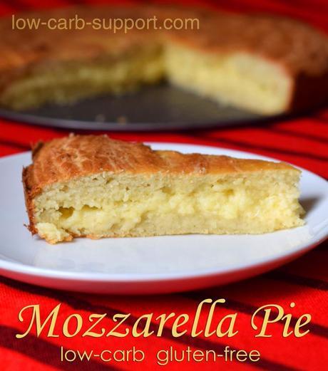 Low-carb mozzarella pie
