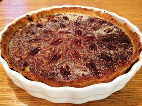 salted caramel pecan pie easy homemade recipe gbbo