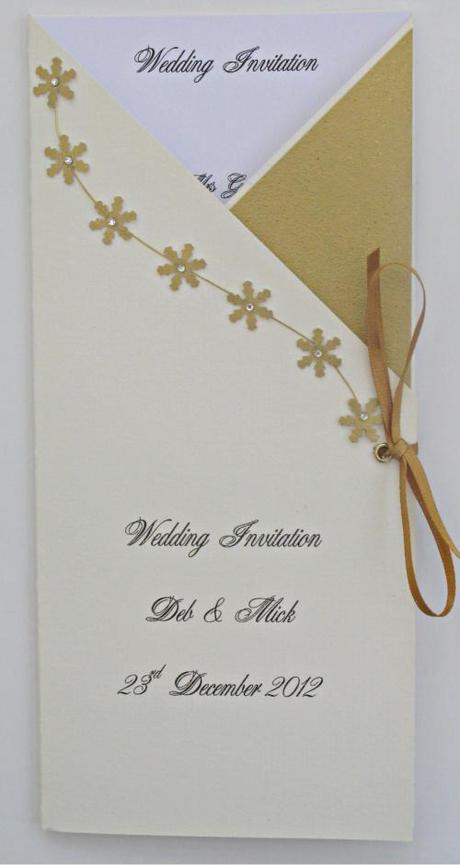 winter wedding invitation