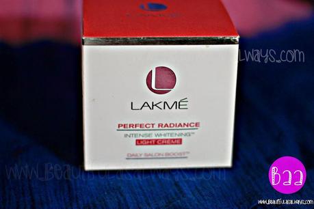 Lakme Perfect Radiance Intense Whitening Light Creme |Review and Usage Experience |