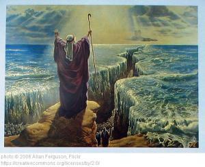 Moses Parting Red Sea