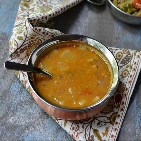 Mixed Dal Sambar with Onion & Radish