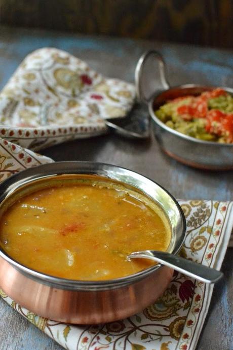 Mixed Dal Sambar with Onion & Radish