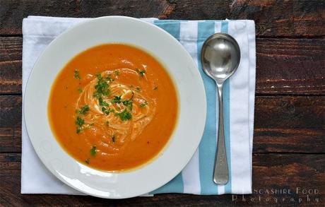 Spicy sweet potato, lentil and chipotle soup