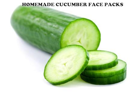 Homemade Cucumber Face Packs