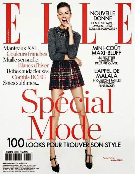 KASIA STRUSS WEARS FALL COLLECTIONS FROM NAGI SAKAI IN ELLE FRANCE COVER STORY