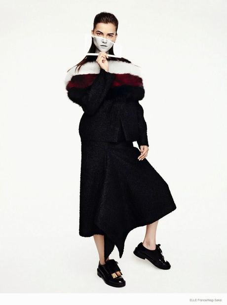 KASIA STRUSS WEARS FALL COLLECTIONS FROM NAGI SAKAI IN ELLE FRANCE COVER STORY