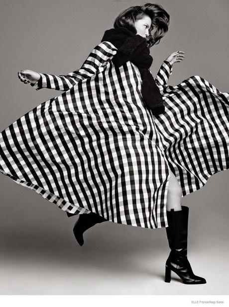 KASIA STRUSS WEARS FALL COLLECTIONS FROM NAGI SAKAI IN ELLE FRANCE COVER STORY