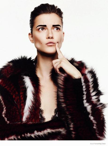 KASIA STRUSS WEARS FALL COLLECTIONS FROM NAGI SAKAI IN ELLE FRANCE COVER STORY