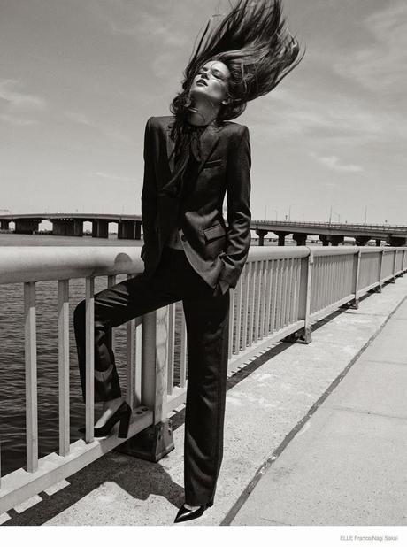 KASIA STRUSS WEARS FALL COLLECTIONS FROM NAGI SAKAI IN ELLE FRANCE COVER STORY