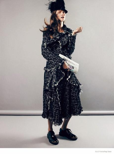 KASIA STRUSS WEARS FALL COLLECTIONS FROM NAGI SAKAI IN ELLE FRANCE COVER STORY