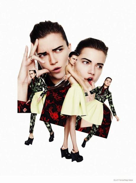 KASIA STRUSS WEARS FALL COLLECTIONS FROM NAGI SAKAI IN ELLE FRANCE COVER STORY