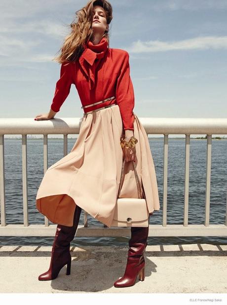 KASIA STRUSS WEARS FALL COLLECTIONS FROM NAGI SAKAI IN ELLE FRANCE COVER STORY