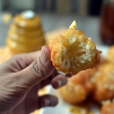 Loukoumades (Greek Donuts with Honey syrup)