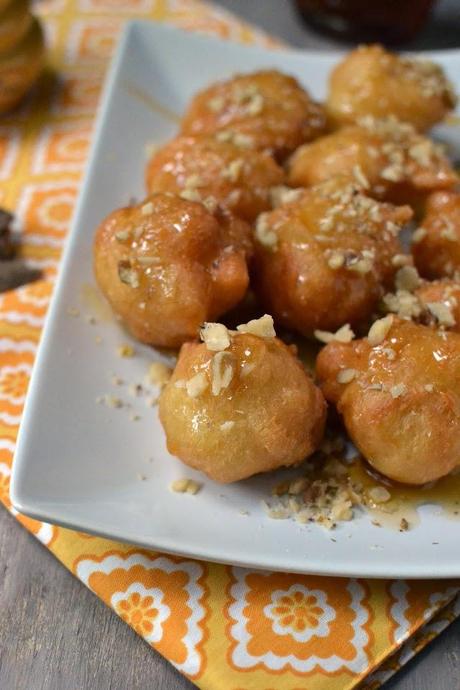 Loukoumades (Greek Donuts with Honey syrup)